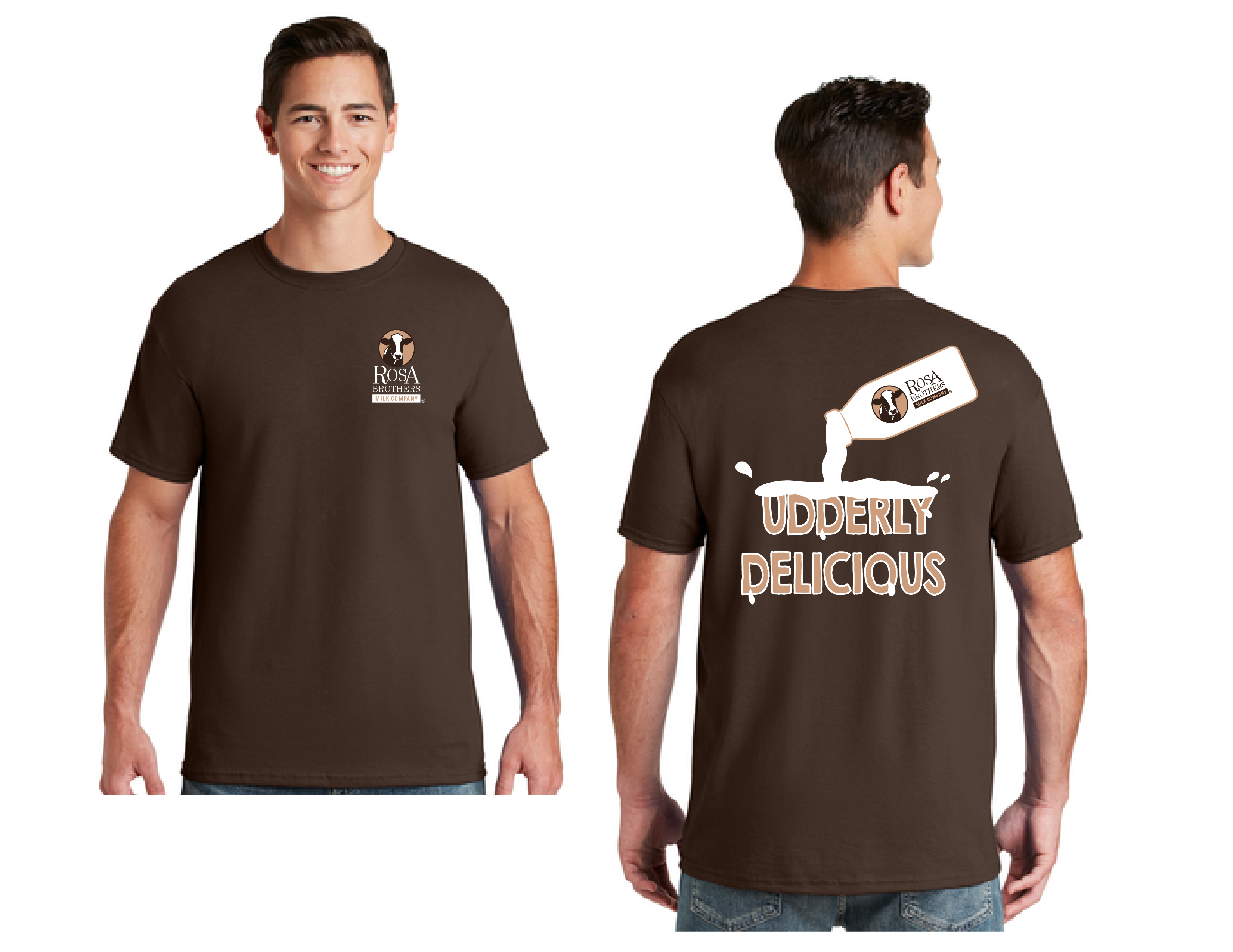 Udderly Delicious TShirt Rosa Brothers Milk Company
